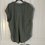 Jachs Girlfriend  Olive Green Blouse Size XXL NWT Photo 1