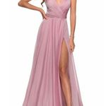 La Femme Silver Gray Chiffon Ball Gown Formal Dress 28611 Photo 0