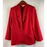 Block Island Petites Red Blazer Size 4 Photo 0