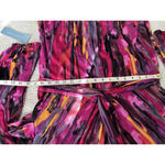 London Times  Twisted Front 3/4 Sleeve A-Line Dress Berry Multi Print Size 16 Photo 11