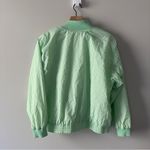 Lavon Vintage 80s Gingham Full Zip Jacket Shoulder Pads windbreaker pockets L Photo 1