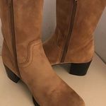 Hush Puppies women chestnut suede heel boots US 10 Euro 41 Photo 4