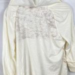 Vintage Y2K DKNY Womens L/XL Cream Graphic Print Slim Hooded T Photo 9