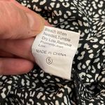 SheIn Black & White Animal Print Long Elastic Sleeve Tie Front Lightweight Wrap Photo 9