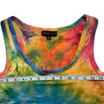 Tie Dye Casual Sleeveless Bodycon Leg Slit Scoop Neck Dress Size Large Pink Photo 2