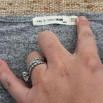 Rag and Bone Gray V-Neck Sweater Womens Size Medium Photo 3