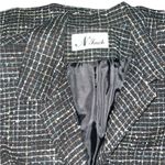N Touch Tweed Blazer Suit Jacket Black Size 10 Photo 6