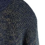 Vtg 90's Lindsey Blake Black and Gold Metallic Oversize Tunic Sweater Size M Y2K Size M Photo 3