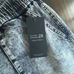 American Bazi Los Angeles Denim Jogger Acid Black Pants Pockets Plus Size 2X Photo 8