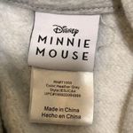 Disney  hooded sweatshirt gray/multicolor embroidery Minnie Mouse woman LARGE Photo 4