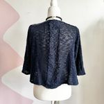 Style‎ & Co Navy Blue Sheer Open Cardigan, Boho Casual Minimalist Classic Medium Photo 2