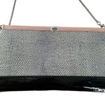 Diane Von Furstenberg NEW  Olivia Graphic Lizard Clutch Shoulder Bag Handbag Photo 3