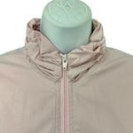 Vintage Nordstrom Baby Pink Light Windbreaker Ruffle Mock Neck Jacket size M / L Size M Photo 4