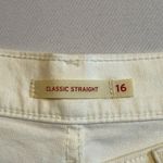 Levi's  Classic Straight Leg White Jeans Women's Denim Pants Summer Sz 16 #‎ Photo 11