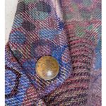 American Vintage 90s Vintage Tapestry Oversized Abstract Print Blazer Green Red Multicolor Large Photo 12