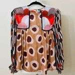 Anthropologie Bl-nk London Miranda Peasant Blouse Size XSP NWT Photo 0