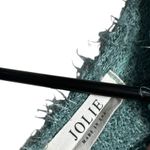 Jolie Teal Fuzzy V Neck Long Sleeve Oversized Sweater Top Women's Size M Green Size M Photo 3