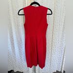 Banana Republic Red Stretch Denim Like Sloan Piped Bodycon Sheath Mini Dress 2 Photo 2
