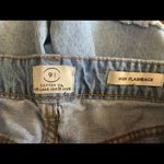 Cotton On 91 High Flashback Distressed raw hem light wash denim shorts size 6 Photo 2