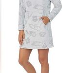 Harry Potter Hogwarts Hoody Gray Fleece Mini Sweater Dress Size XL Photo 0