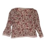 No Boundaries  juniors large y2k vintage Floral V-Neck shirt pink white whimsi gi Photo 1