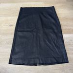 Level 99 Evereve Black Coated Sateen Pencil Skirt Size L Photo 0
