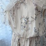 Zimmermann Zimmerman Beige Floral 100% Silk One Shoulder Ruffled Playsuit Women’s 3 US 10 Photo 12