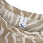 Old Navy  Ultra Lite Tan Zebra Print Ribbed Crop Top Photo 1