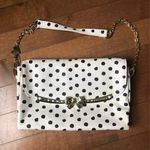 Betsey Johnson  Serenity Polka-Dot faux leather Shoulder bag removable strap Photo 3