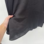 Topshop  Black Satin Long Midi Dress Floral Embroidery Size 2 Formal Photo 5