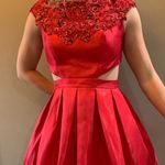 Sherri Hill Red Homecoming Dress Photo 2