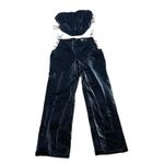 Tiger Mist Amity Lace Up Cut Out Pants and Corset Top Set XS / S Black Shimmer Photo 7