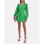 Nanushka Alyssa Dress in Green Womens Shirtdress Mini Photo 13