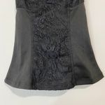 DNA Couture Women’s Crisscross Back Mock Corset Lace Tank Top Black NWOT Photo 2