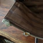 Vintage 90s Y2K Molton Brown London Leather Top Handle Bag Satchel Purse Brown Photo 9