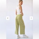 Urban Outfitters  Olympia Green & White Houndstooth Wide-Leg Pants size small Photo 1