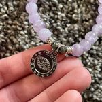 Lavender purple amethyst protection charm bracelet Photo 2