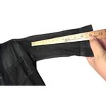 Very J Chambray Black Mini Shirt Dress/Tunic M Dark Casual Goth Witchy Minimalist Fall Photo 3