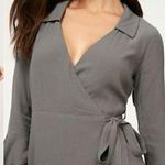 Lulus  Gray Wrap Small Dress Photo 1