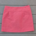 J.Crew  Pleated Textured Coral Midi Skirt Photo 0