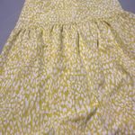 Who What Wear  Yellow Citrus Leopard Print Tiered Midi Skirt small Photo 5