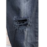 Free People Shark Bite Raw Hem Washed Black Skinny Jeans 27 Photo 7