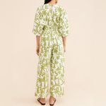 Anthropologie Girl & The Sun Hunter Tropical Print Wide-Leg Jumpsuit Photo 14