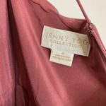 Jenny Yoo  Inesse Thin Strap V Neck Long Chiffon Gown Photo 8