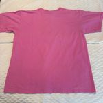 Anvil Breast Cancer Awareness Pink T Shirt Dog Themed Size Large Cotton Sit Stay Hope Photo 5