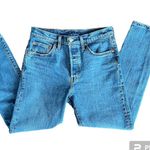 Levi's Levi’s 501 Medium Wash High Rise Button Fly Skinny/Slim Fit Size 28 Photo 4