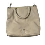 Kenneth Cole  Reaction Fold Over Purse Handbag Crossbody Faux Leather Tan Cream Photo 9