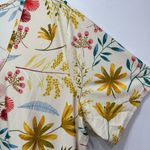 White Mark Beige Floral Print Lace Tiered Short Sleeve Dress with Pockets 2XL Size 2X Photo 5