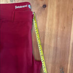 Betabrand Women’s Red Dress Yoga Pants Straight Leg Medium Petite Photo 7
