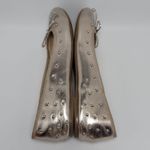 Nine West  Women's Metallic Curvy 3 Bow Tie Studded Ballet FlatsSize 9.5 M Photo 9